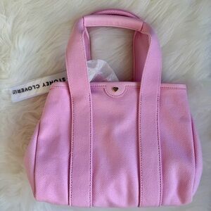 Stoney Clover Lane Canvas Snap Tote NWT pink